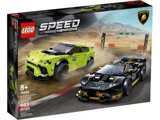 LEGO®, Speed Champions, 76899, Lamborghini Urus ST-X & Lamborghini Huracán Super Trofeo EVO
