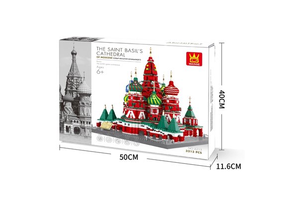 6213, WANGE, Architecture, St. Basilius Kathedrale, Moskau, 3213 Steine