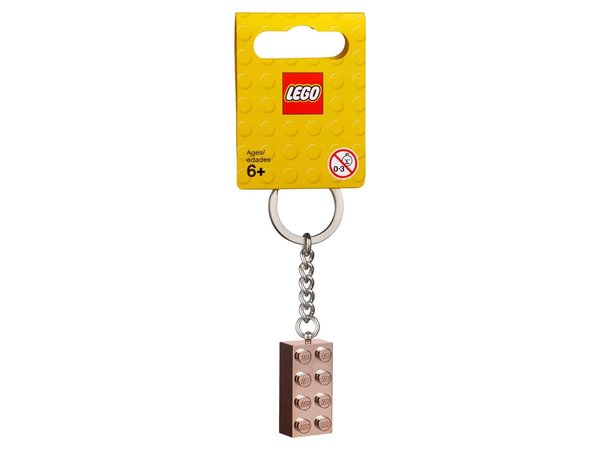 LEGO® , Schlüsselanhänger, Stein 2x4 Rosé Gold 853793