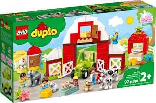 LEGO® DUPLO® Set „Scheune, Traktor und Tierpflege“, 10952