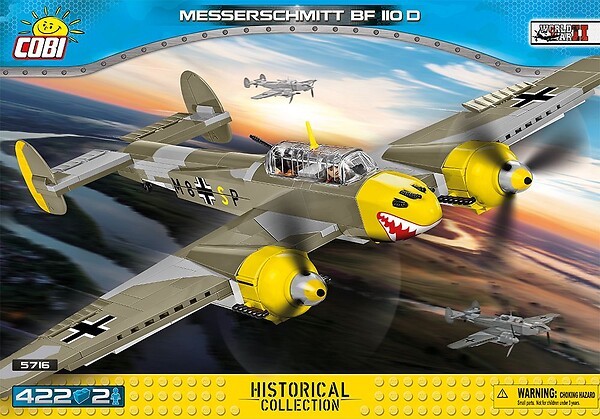 COBI 5716, Messerschmitt BF 110D, 422 Steine