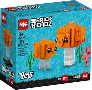 LEGO®,  BrickHeadz™, Pets,  40442, Goldfisch No. 122 + 123