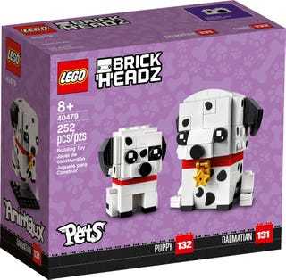 LEGO®,  BrickHeadz™, Pets,  40479, Dalmatiner No. 131 + 132