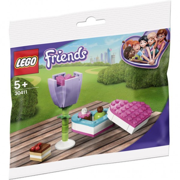 LEGO®, Friends, Pralinenschachtel & Blume, 30411, Polybeutel