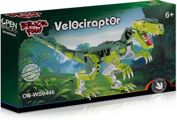 Open Bricks Dinosaurier, Velociraptor, OB-WS0446