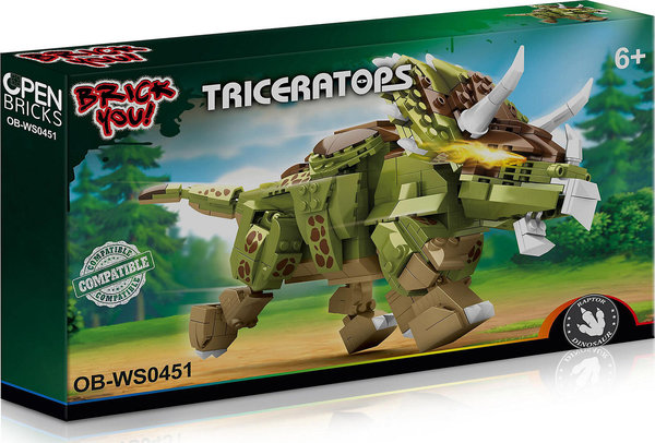Open Bricks Dinosaurier, Triceratops, OB-WS0451